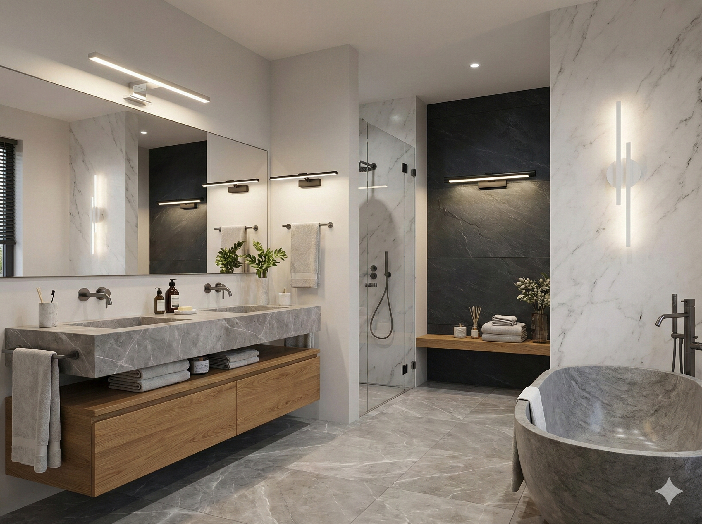 Kinkiety łazienkowe – jak dobrać oświetlenie